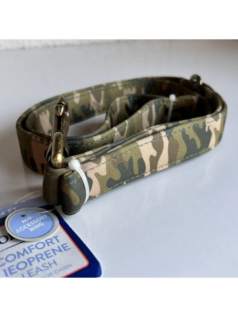 NWT Unisex Top Paw 4 Ft Short Neoprene Camo Leash Dog Puppy Camouflage Green